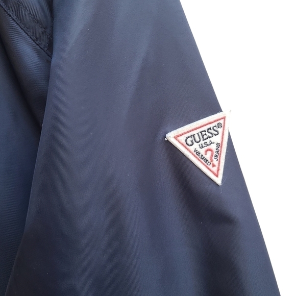 Guess Men's Light-weight Varsity Style Bomber Jacket, Size Small - Picture 3 of 12